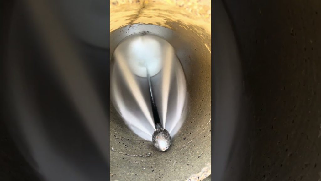 lavado de tuberías con agua a presión