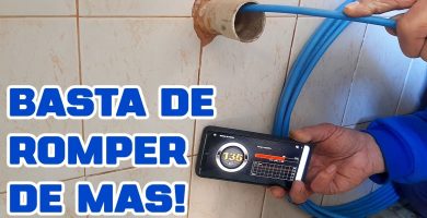 obstrucción en bajante interior de piso