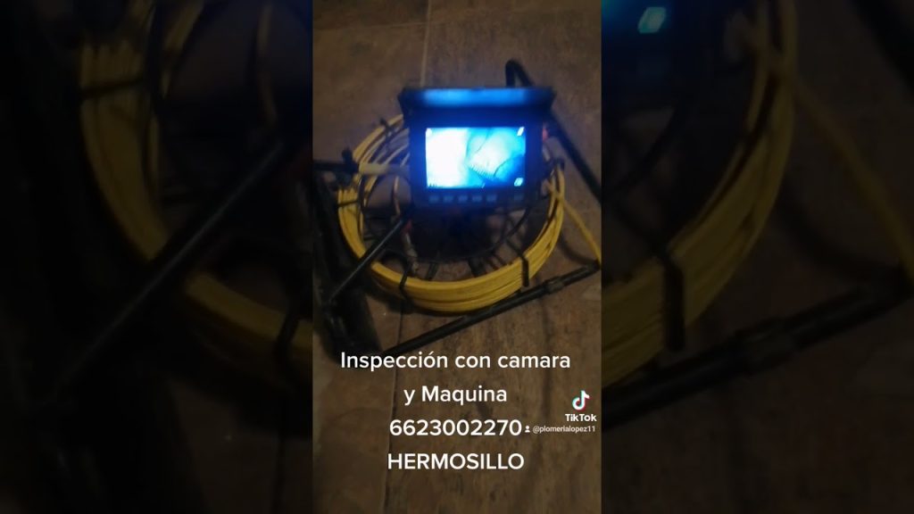 revisión de tuberías mediante cámara